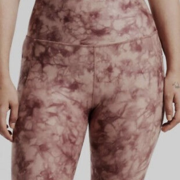 Athleta Salutation Stash Pocket II Printed 7/8 Tight 3X Riptide Palermo Pink - Picture 3 of 5